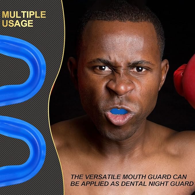 BBTO 6 Pcs Youth Kids Mouth Guard for Sports, Boys Girls Mouth Guard with Case, Mouthguard for Wrestling Boxing Basketball Hockey Football