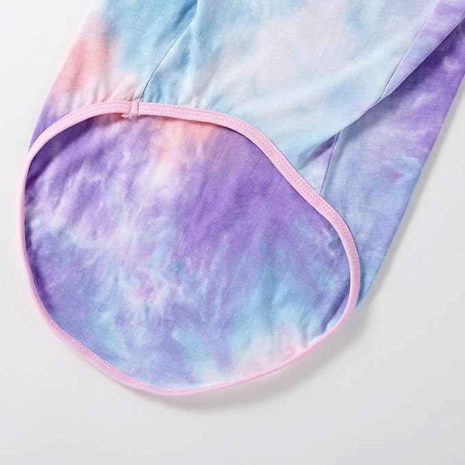 Dog Vest Summer Shirt Tie Dye Clothes Cool Breathable Cotton T-Shirt Medium Dogs Boys Girls Shirt M