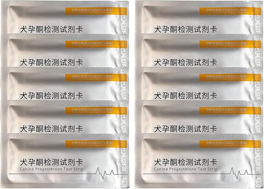 20pcs Dog Progesterone Analyzer Test Card Canine Progesterone Test Strip Veterinary Livestock Supplies