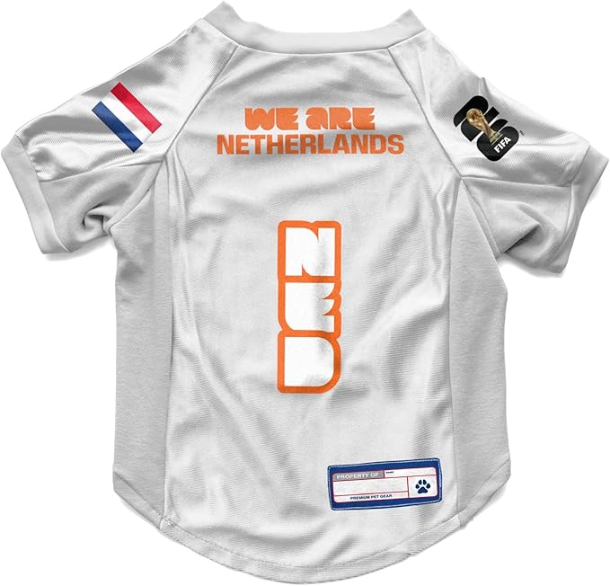 Littlearth Stretch Pet Jersey - Officially Licensed FIFA World Cup 2026 Teams, Sizes: X-Small to X-Large