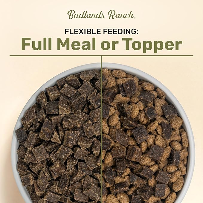 BADLANDS RANCH by Katherine Heigl – Superfood Complete Air-Dried Lamb & Venison Dog Food – High Protein with Superfoods for Daily Wellness & Consistent Nutrition – 24 oz