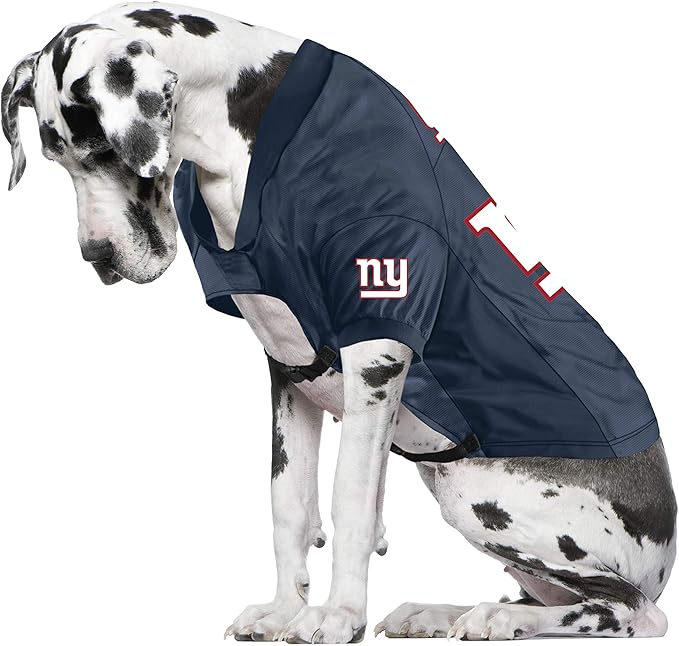 Littlearth NFL New York Giants Stretch Pet Jersey, Team Color, Big Dog