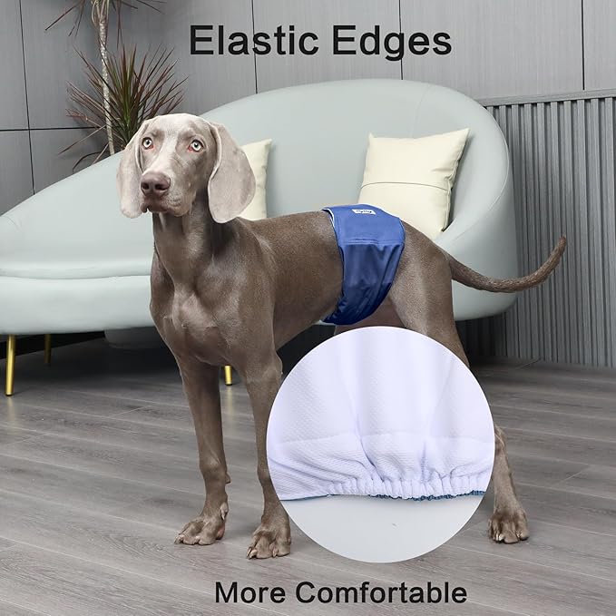 Reusable Dog Belly Bands for Male Dogs Diapers,5 Pack Premium Washable Dog Diapers Male Puppy Nappies Wrap,XS