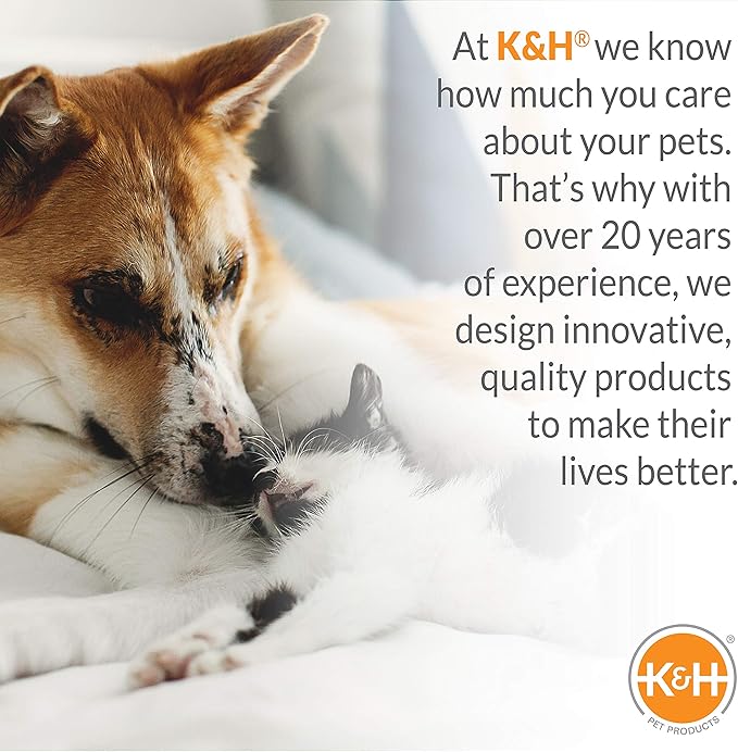 K&H Pet Products Lectro-Soft Outdoor Heated Dog & Cat Bed Replacement Cover, Fits K&H Lectro-Soft Large Beds (Heated Bed Sold Separately), Machine Washable Fleece Cover - 36 X 25in