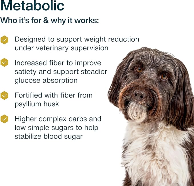 Just Food For Dogs Vet RX Frozen Fresh Prescription Dog Food, Human Grade, Vet Recommended Fresh Pet Meal or Toppers, Limited Ingredient, Prescription Diet, Metabolic Support 18 oz - 7 Pack