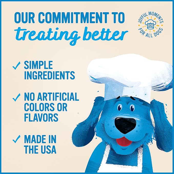 Blue Dog Bakery Perfect Trainers, Mini Dog Training Treats, Soft & Chewy, Made w/USA Beef, Healthy Treats, All Natural, Extra Small, 6 oz (Pack of 1)