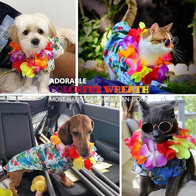 Dog Pool Float, Funny 6-in-1 Inflatable Dog Floats for Pool, Pet Floatie Raft for Small Dogs, Puppy and Doggies, White Unicorn