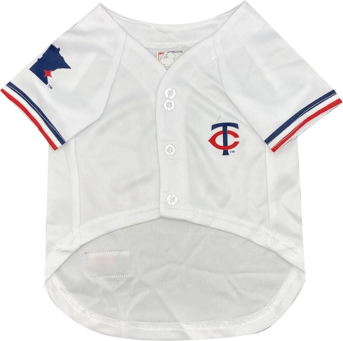 Official MLB Minnesota Twins Pet Jersey for Dogs & Cats, Size Small - Stylish Baseball Jersey for Your Furry Fan- Show Off Team Spirit with The Perfect Fan Apparel Gear for Pet, Dog & Cat