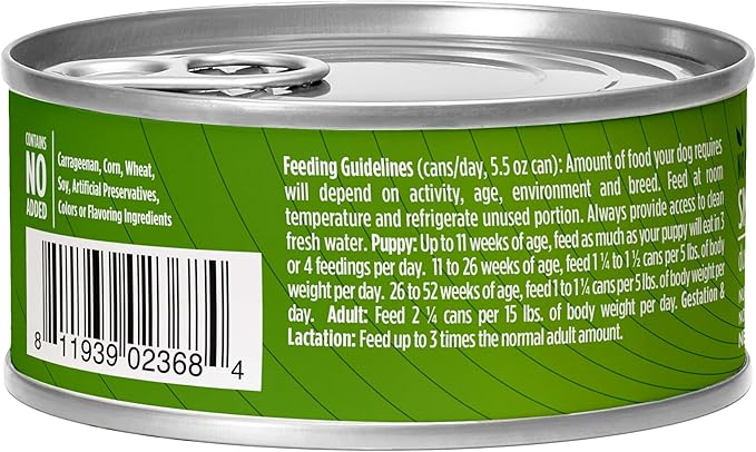 Nulo Small Breed Grain-Free Duck & Chickepeas Recipe Adult Wet Canned Dog Food 5.5 Ounce, 24 Cans