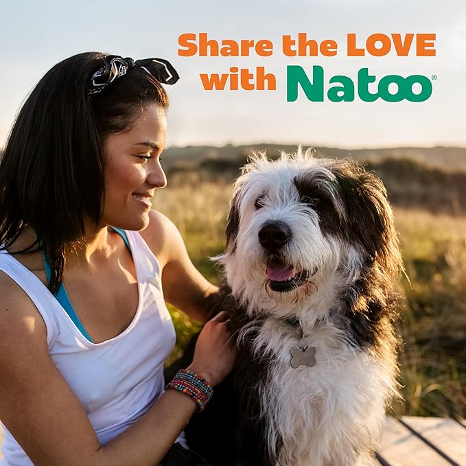 NATOO Natural Dog Biscuits for Small Dogs – Grain-Free Peanut Butter Treats with Collagen, Prebiotics, Fiber & Omega 6 – Support Digestion, Skin, Coat, Joints & Immunity – Allergy-Friendly, 8 oz