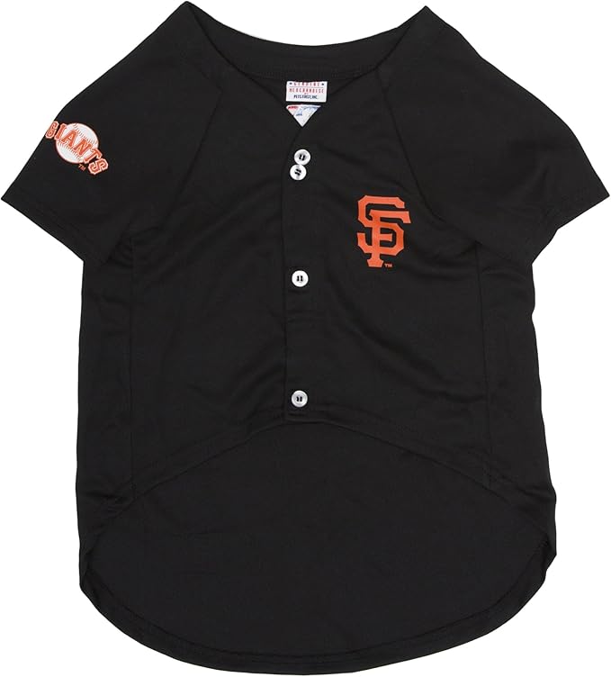 Official MLB San Francisco Giants Pet Jersey for Dogs & Cats, Size Small - Stylish Baseball Jersey for Your Furry Fan- Show Off Team Spirit with The Perfect Fan Apparel Gear for Pet, Dog & Cat
