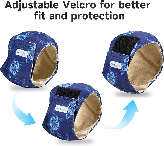 Male Dogs Diapers Belly Bands(4Pack), Washable Reusable Male Boy Doggy Wraps Panties for Doggie Puppy Pooping Potty Training Incontinence Marking Pañal para Perro XX-Large