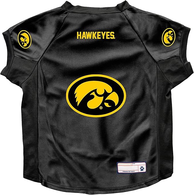 Littlearth Iowa Hawkeyes NCAA Stretch Pet Jersey
