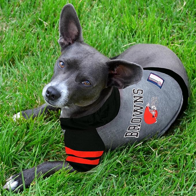 Pets First Hoodie for Dogs & Cats. NFL Football Licensed Dog Hoody Tee Shirt, Large. Sports Hoody T-Shirt for Pets. Licensed Sporty Dog Shirt