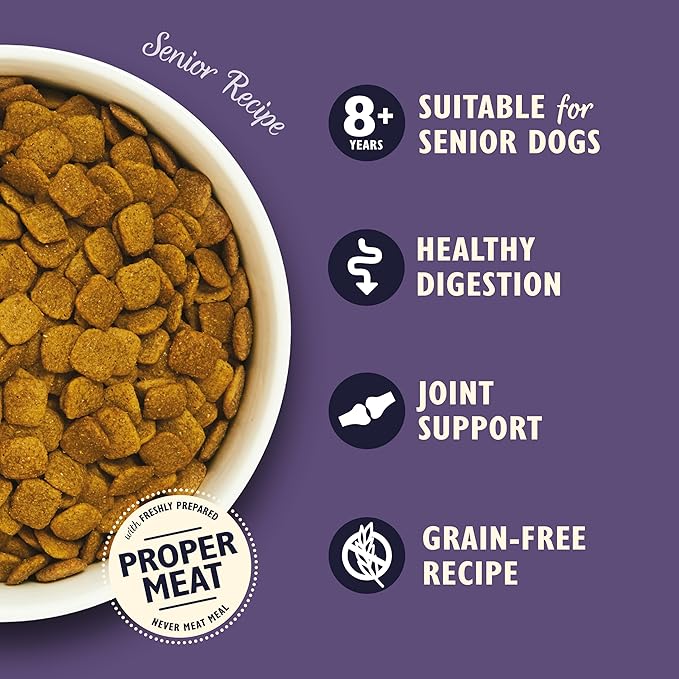 Lily's Kitchen Senior Recipe Turkey & Trout Natural Grain Free Complete Dry Dog Food 2.5 kg (with Turkey and Herbs)