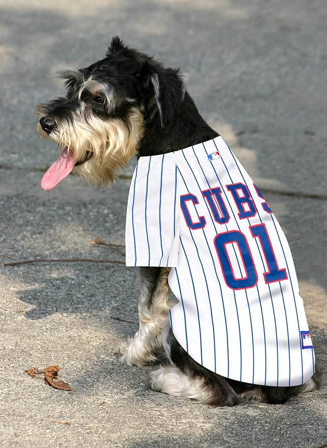 Official MLB Chicago Cubs Pet Jersey for Dogs & Cats, Size 3X-Large - Stylish Baseball Jersey for Your Furry Fan- Show Off Team Spirit with The Perfect Fan Apparel Gear for Pet, Dog & Cat