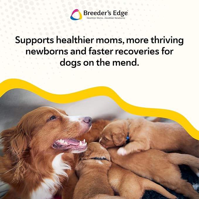 Breeder's Edge Foster Care Canine Milk Replacer Powder, Complete Nutritional Supplement for Puppies & Dogs, Supports Healthy GI & Immune System, Easy to Mix Formula, 12 oz