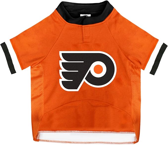 NHL Philadelphia Flyers Jersey for Dogs & Cats, X-Small. - Let Your Pet Be A Real NHL Fan! (Pack of 2)