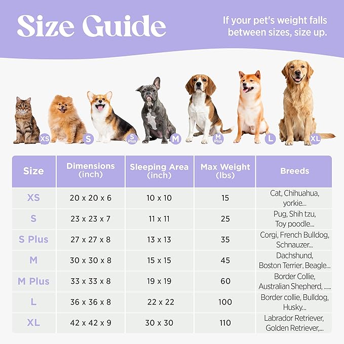 LE SURE Shown on TV Donut Medium Dog Bed - Round Cat Beds for Indoor Cats Calming Bed Gift for Pets, Cute Modern Beds with Jacquard Shaggy Plush & Anti Slip Bottom, 30 Inch, Ice Melt