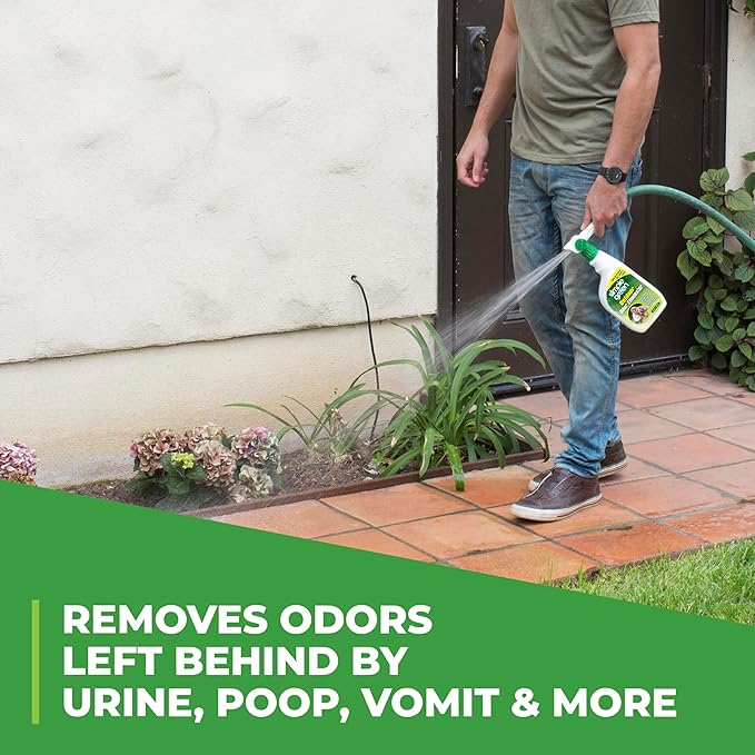Simple Green Outdoor Odor Eliminator for Pets, Dogs, 1 gallon Refill - Ideal for Artificial Lawns & Patio, Milky White (Pack of 4)