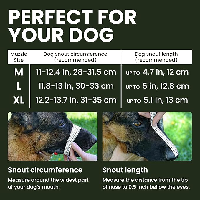 BRONZEDOG Wire Dog Muzzle German Shepherd for Medium Large Dogs Adjustable Durable Metal Basket for Biting Chewing Barking (XL)