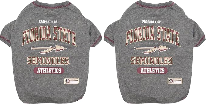 NCAA Florida State Seminoles Dog T-Shirt, Small (Pack of 2)