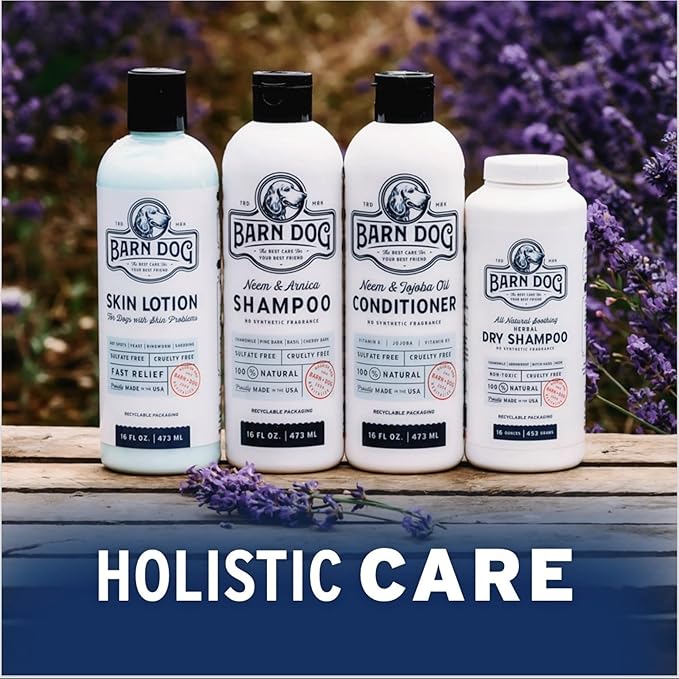 Equiderma Barn Dog Skin Lotion, Topical Solution for Skin Problems, Dog Grooming Supplies, 16 Oz.