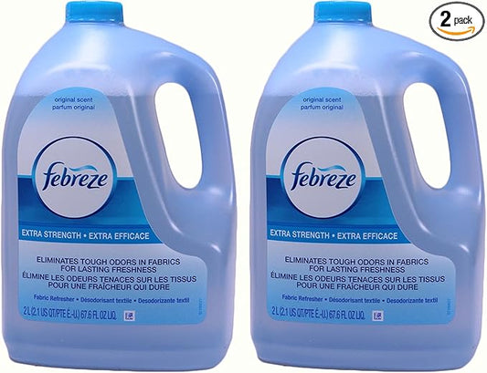 Febreze Spray, Extra Strength Original Scent Refill, 2 Pack (67.6 Oz each)