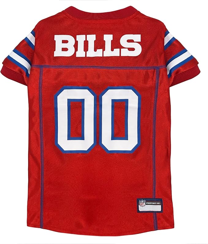 NFL Buffalo Bills Color Rush Dog Jersey, Size: Medium - Cool and Sporty Shirt, Best Football Costume for Dogs & Cats - Licensed
