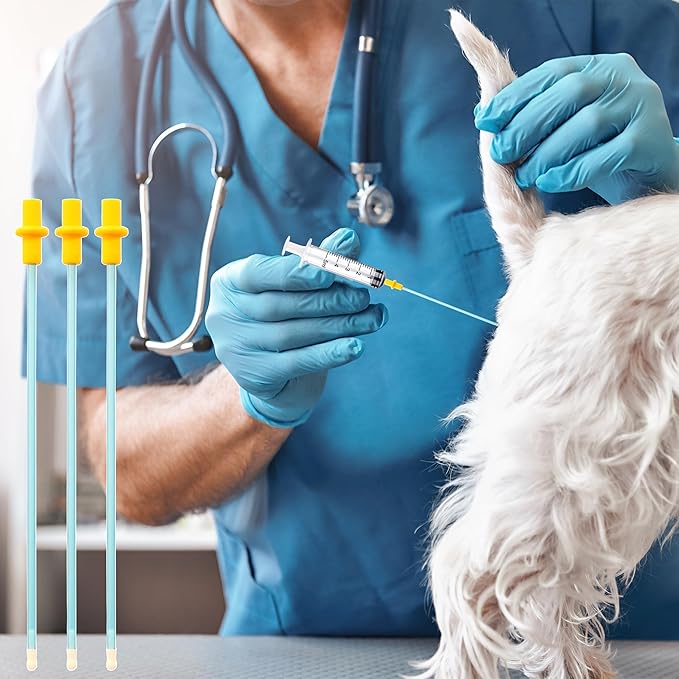 5 Set Dog AI Artificial Insemination Breeding Kit, Dog Breeding Kit, Insemination Breeder kit for Dog, Dog Breeding Supplies for Medium Breeds (11.8 inch)