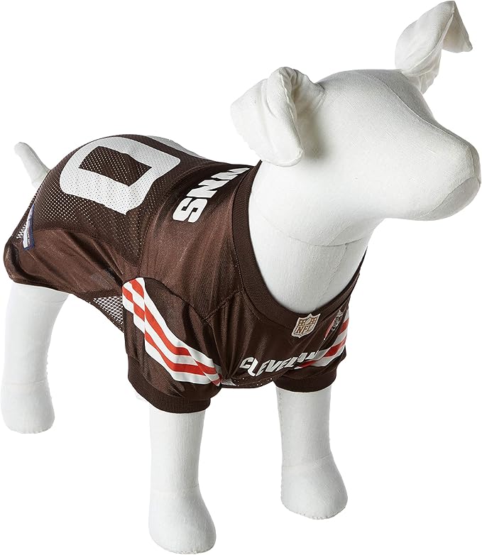 Pets First NFL Cleveland Browns Dog Jersey, Size Medium, Football Shirt Costume for Pet, Dog Sports T-Shirt, NFL Team Clothing for Cats, Licensed Pet Apparel Available in 7 Sizes and 32 Teams