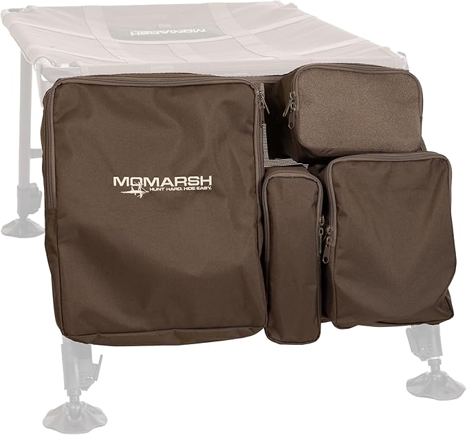 Momarsh Final Stand Dog Adjustable Training Platform & Storage Panel | Hunting Stand | Elevated Pet System for Place, Agility & Steadiness | Dog Trainer System | Mesh Bottom Mud Feet | 150lb Capacity