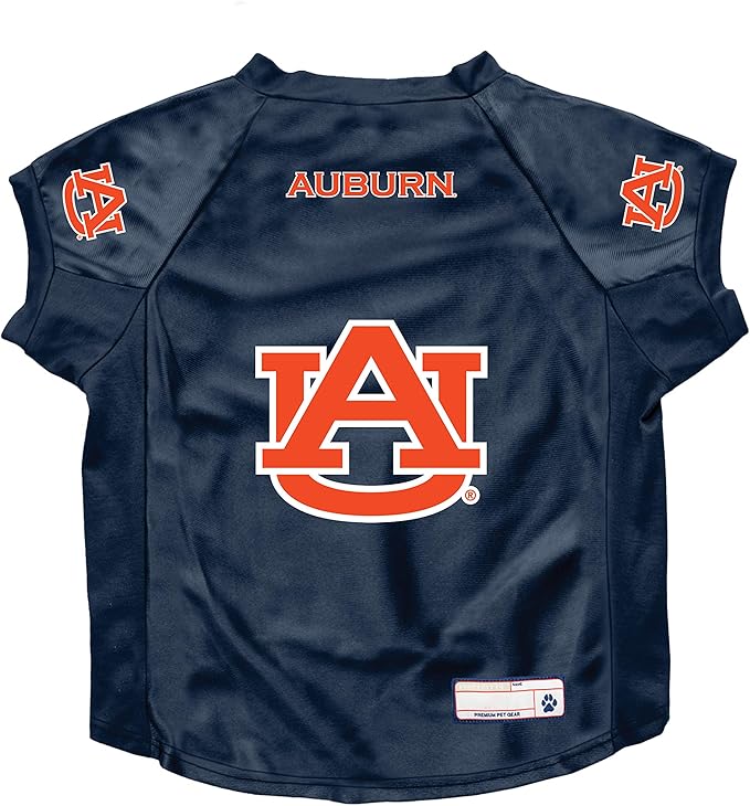 Littlearth NCAA Auburn Tigers Stretch Pet Jersey, Team Color, Big Dog