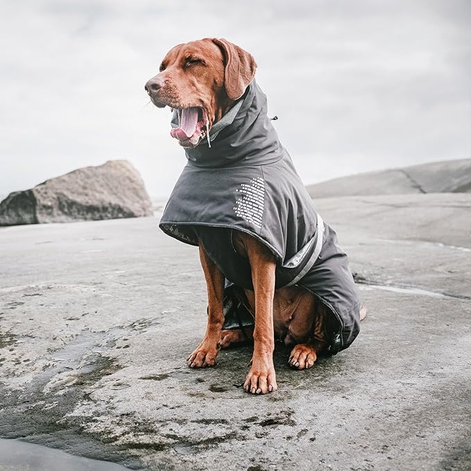 Hurtta Extreme Warmer, Dog Winter Jacket, Granite, 18 in
