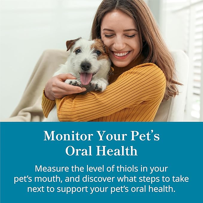Petivity At-Home Oral Health Test for Cats & Dogs — 10-Second Dental Check Kit by Purina — Simple Saliva Swab to Detect Bad Breath & Gum Issues - (Pack of 1)