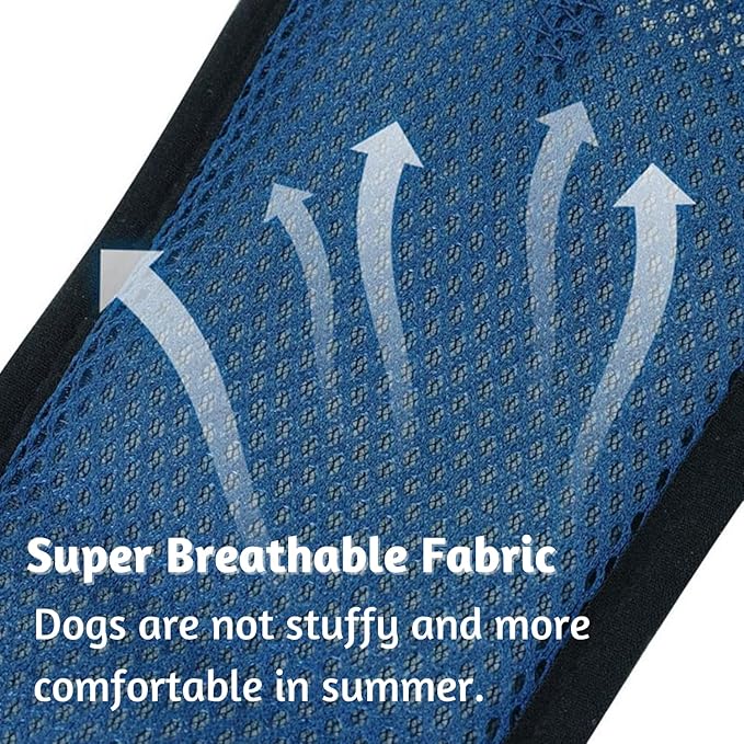 Every Pet Reusable Diapers with 3 Replace Diaper,Breathable Mesh Washable Dogs Sanitary Pads,Menstruation Diapers Panties Adjustable Sanitary Briefs For Small Medium and Large Dogs(2PCS Blue,Medium)