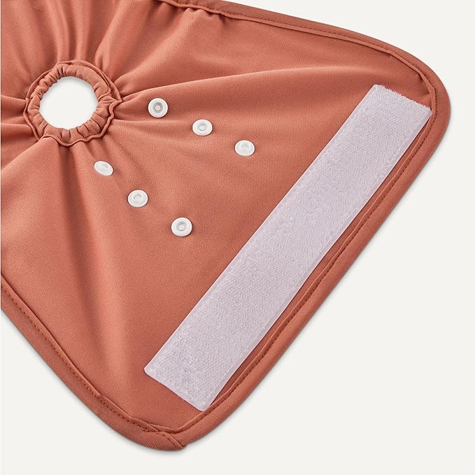 Amazon Basics Washable Dog Diapers, Highly Absorbent, Female, M Size, 3 Pack, 16.3“ x 14.8” x 0.22“, Colors- Cinnamon, Peach, Pale Olive