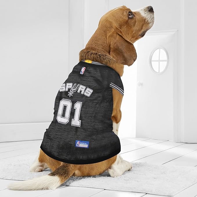 NBA SAN ANTONIO SPURS DOG Jersey, X-Small - Tank Top Basketball Pet Jersey