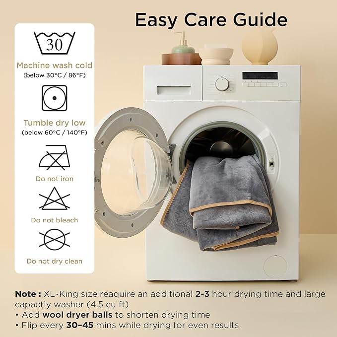 Bedsure Waterproof Blanket for Bed - Sherpa Fleece Waterproof Dog Blankets for Large Dogs, Pet Blankets for Bed/Couch/Dog Crate, Soft Plush Reversible Furniture Protector, King Size, 108"x86", Cream