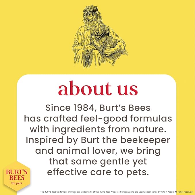 Burt's Bees for Pets Dog Detangling Spray, Natural Leave-in Coat Detangler & Dog Deodorizing Grooming Spray with Lemon, pH Balanced for Dogs, Paraben & Sulfate Free, 10 Fl Oz