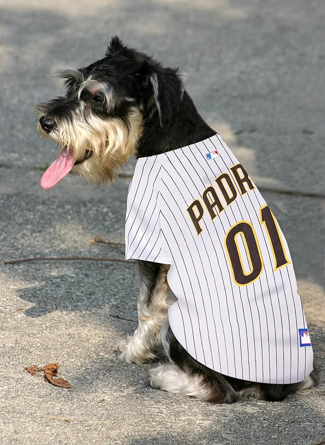 Official MLB San Diego Padres Pet Jersey for Dogs & Cats, Size Large - Stylish Baseball Jersey for Your Furry Fan- Show Off Team Spirit with The Perfect Fan Apparel Gear for Pet, Dog & Cat