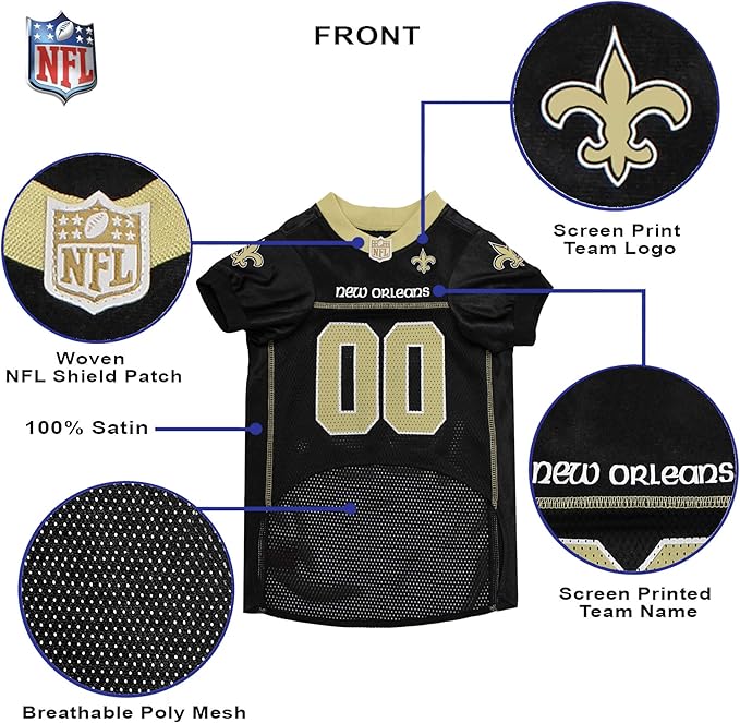 NFL NEW ORLEANS SAINTS DOG Jersey, X-Large