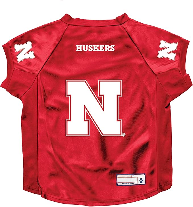 Littlearth Nebraska Cornhuskers NCAA Stretch Pet Jersey