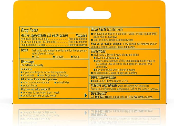 Neosporin + Pain Relief Dual Action Cream, .5 Oz