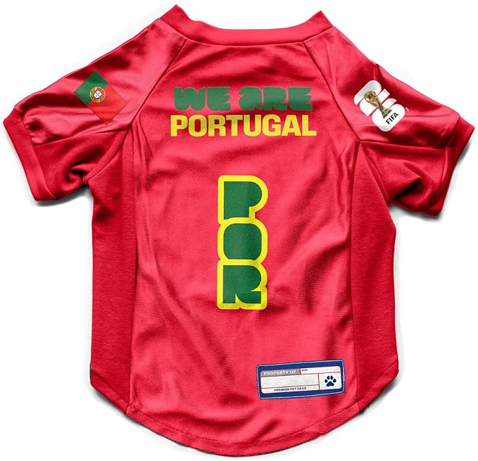 Littlearth Stretch Pet Jersey - Officially Licensed FIFA World Cup 2026 Teams, Sizes: X-Small to X-Large