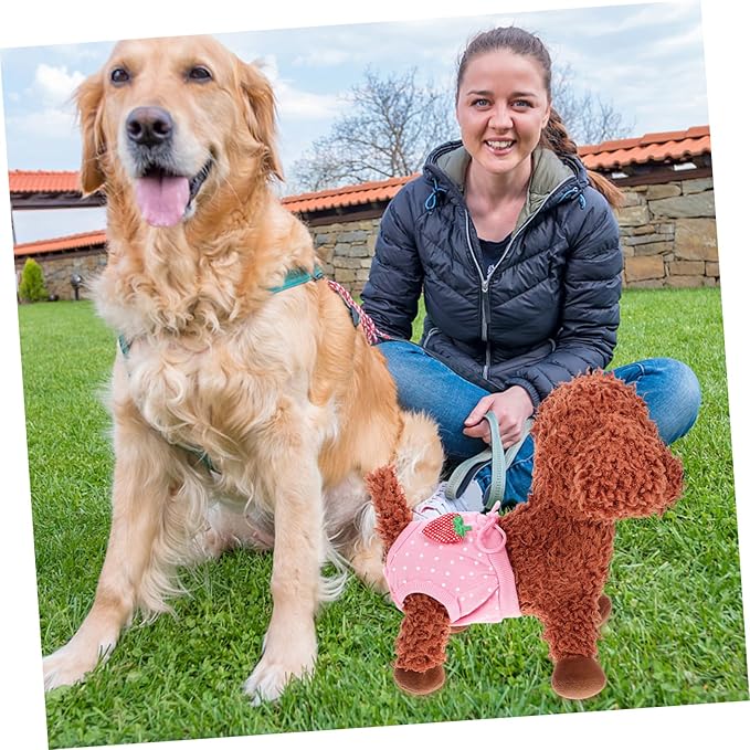 Milisten Pet Diaper Pants for Male Dogs Washable Strawberry Super Absorbent Comfortable for Heat