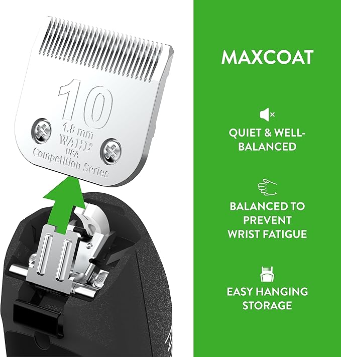 Wahl Pro Animal Equine MaxCoat Horse Clipper - Horse, Dog & Cat Clipper - for Pet Grooming - Corded - Quiet - Black