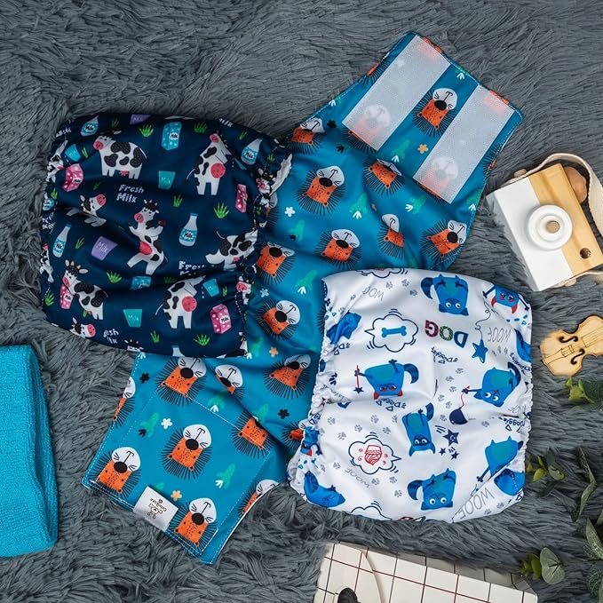 CuteBone Boy Dog Diapers for Small Dogs DM14S