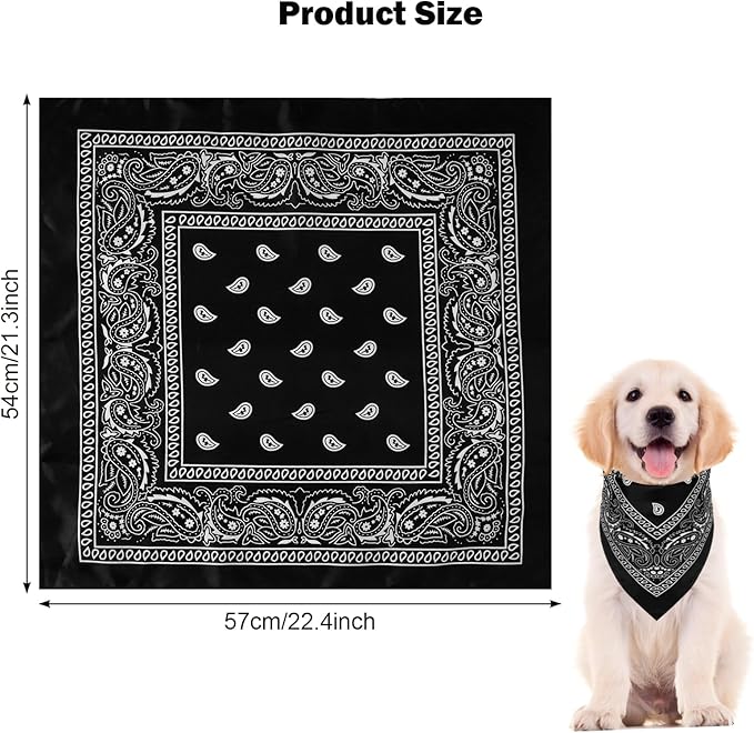 Fumwase Pet Cowboy Costume Halloween Costumes for Dogs Cat Puppy Hats with Bandana Scarf Cowboy Costume Accessories Dog Cat for Party Festival and Daily Wearing (Black, Large)