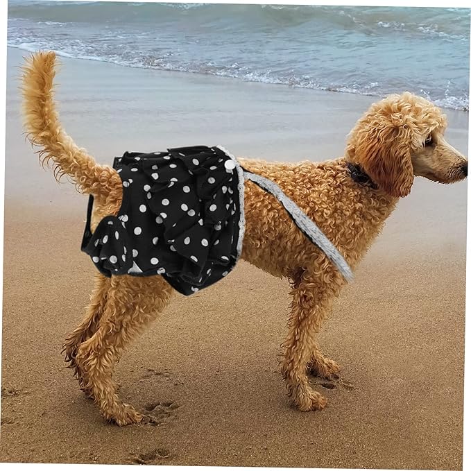 Premium Cotton Dog Diaper Pant for Female Dogs in Heat Absorbent Puppy Nappies Preventing Mating and Incontinence Washable Pet Accessory for Clean Floors and